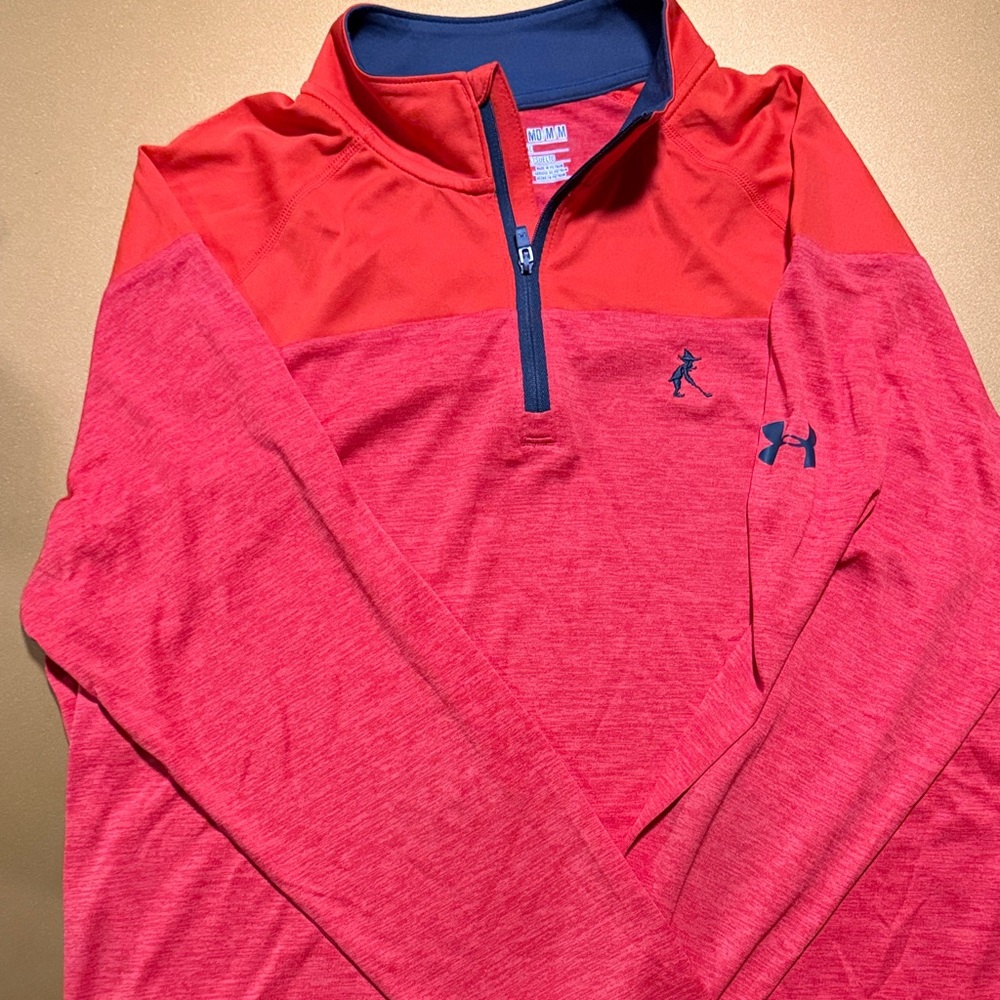 Under Armour Two-Tone Red and Pink Pullover